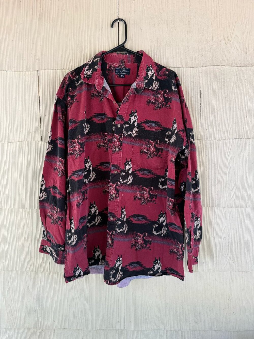 Vintage Bit & Bridle Western Button-Up Shirt